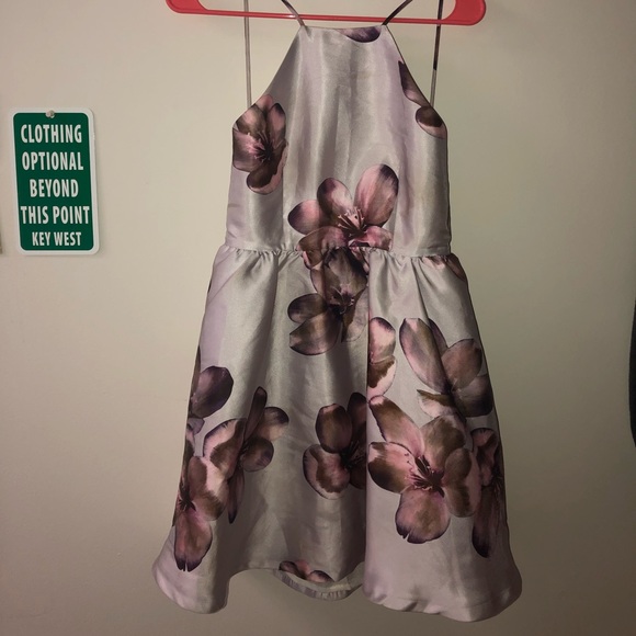 Purple floral  LULUs dress - Picture 1 of 3